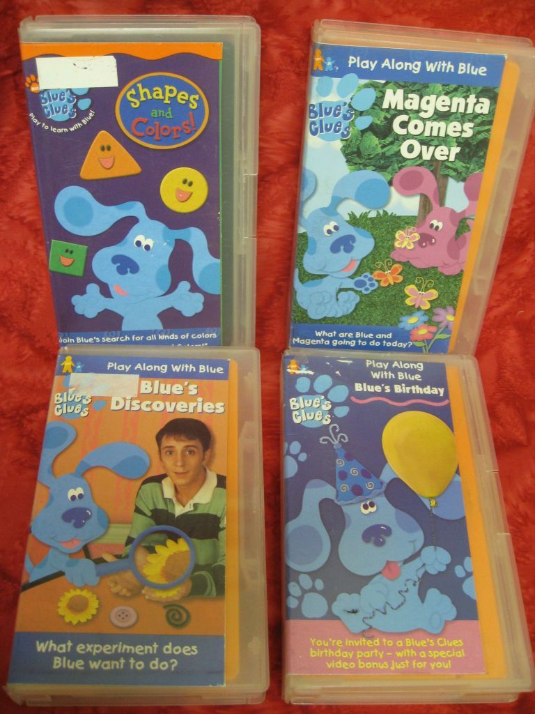 12 ALL Blues Clues VHS video tapes Bluestock Magenta Shapes Stop ABCs Arts Story eBay